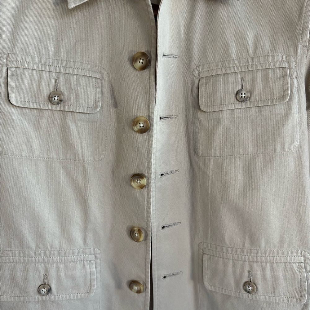 SOLD: Ralph Lauren Tan Button-Up Jacket - Picture 3 of 3